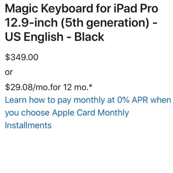 Apple Magic Keyboard 12.9in - Picture 2 of 7